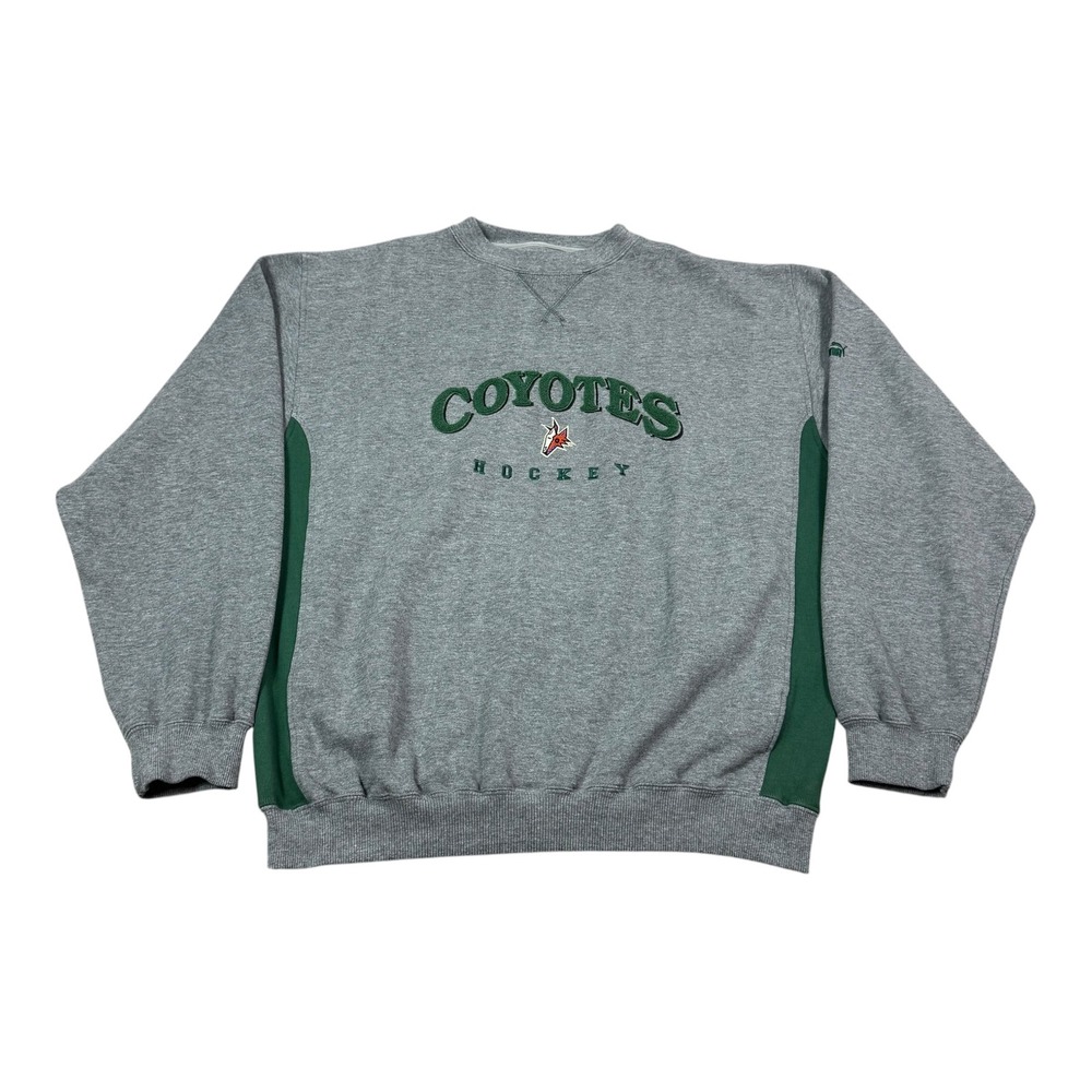 Vintage 90s PUMA NHL Phoenix Coyotes Logo Crewneck Sweatshirt Men's XL